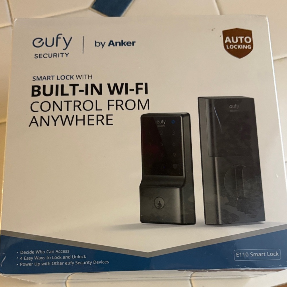 Eufy Security Smart Lock with Built-in Wi-Fi - Black